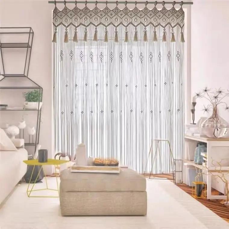 Bohemian Hand-woven Tapestry Curtain Partition for Weddings - AllvueCo