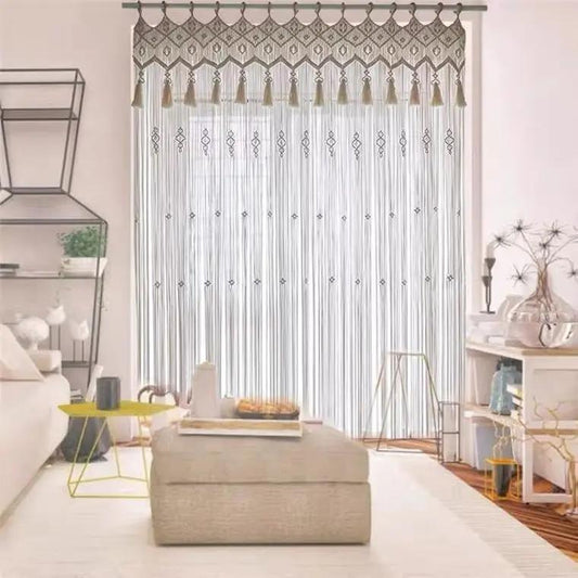 Bohemian Hand-woven Tapestry Curtain Partition for Weddings - AllvueCo