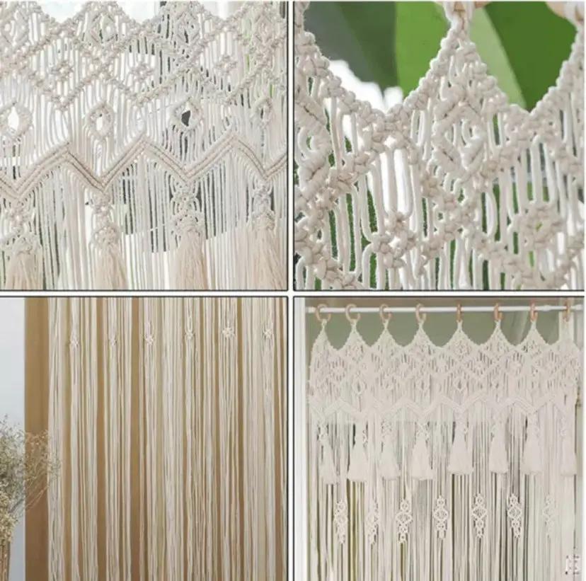 Bohemian Hand-woven Tapestry Curtain Partition for Weddings - AllvueCo