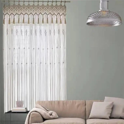 Bohemian Hand-woven Tapestry Curtain Partition for Weddings - AllvueCo