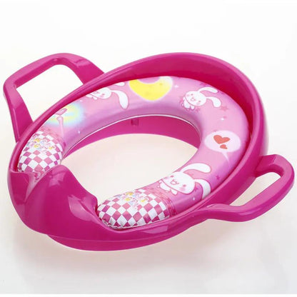 Toilet Seat Adorable Baby Seat Toilet Seat Soft Cushion Assist Toilet | Electronic Learning Toys - AllvueCo