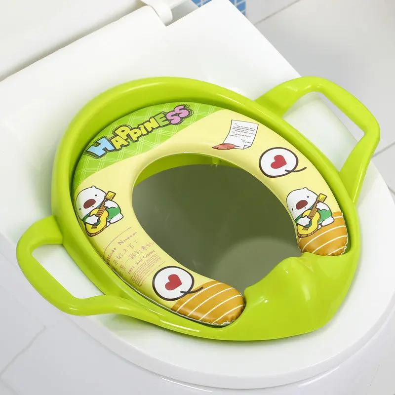 Toilet Seat Adorable Baby Seat Toilet Seat Soft Cushion Assist Toilet | Electronic Learning Toys - AllvueCo