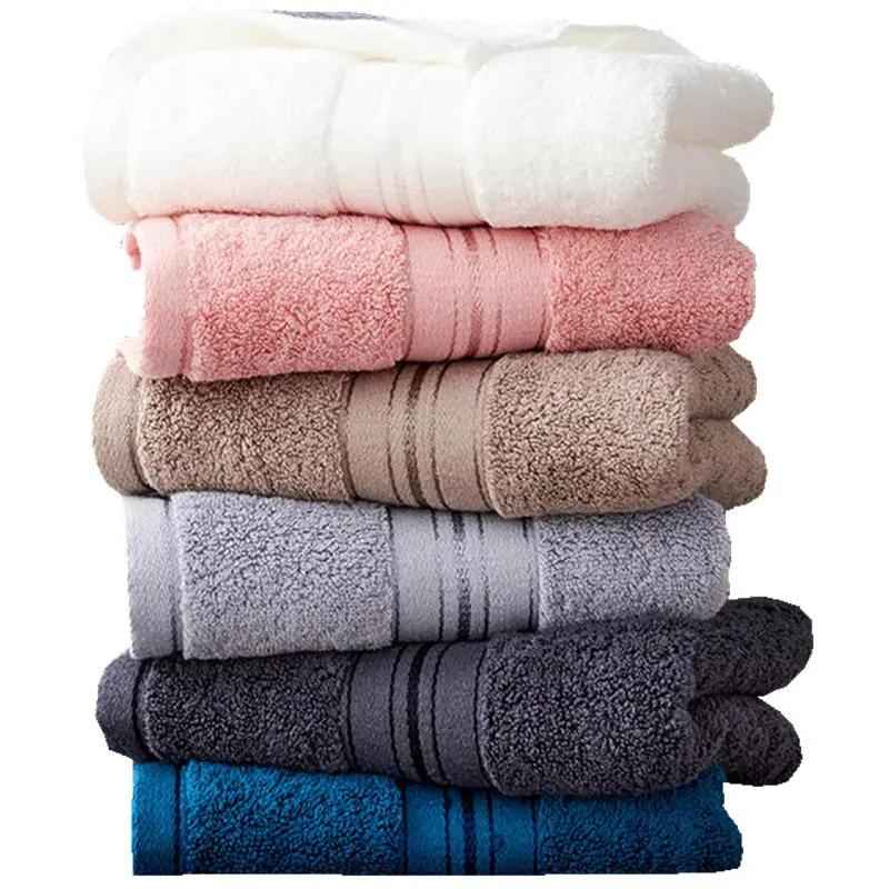 Pure Color Thick Premium Cotton Bath Towel Set - Ultra-Soft and Absorbent Towels