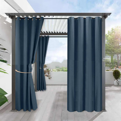 Simple Full Blackout Solid Color Fine Linen Curtain - Waterproof Insulation - AllvueCo