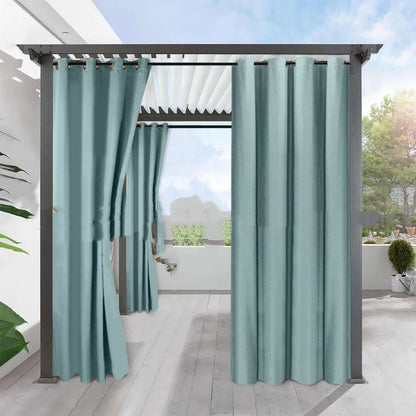 Simple Full Blackout Solid Color Fine Linen Curtain - Waterproof Insulation - AllvueCo
