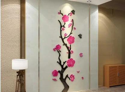 Plum Blossom Porch Decoration Wall Stickers - Floral Wall Art - AllvueCo