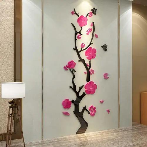 Plum Blossom Porch Decoration Wall Stickers - Floral Wall Art - AllvueCo