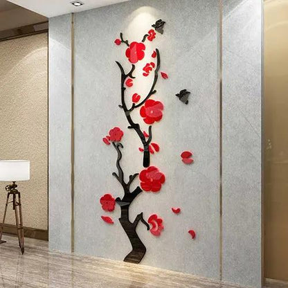 Plum Blossom Porch Decoration Wall Stickers - Floral Wall Art - AllvueCo