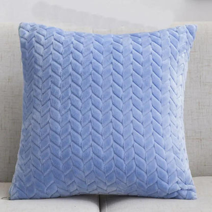 Flannel Solid Color Throw Pillow Sofa Cover Cushion Cover No | Home & Garden - AllvueCo