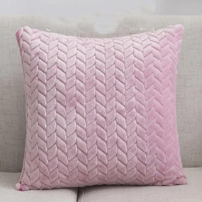 Flannel Solid Color Throw Pillow Sofa Cover Cushion Cover No | Home & Garden - AllvueCo