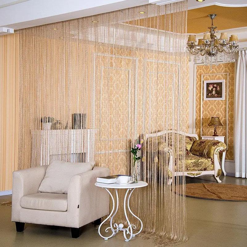 Partition Hanging Dilver Thread Curtain  - Stylish Window Screen - AllvueCo