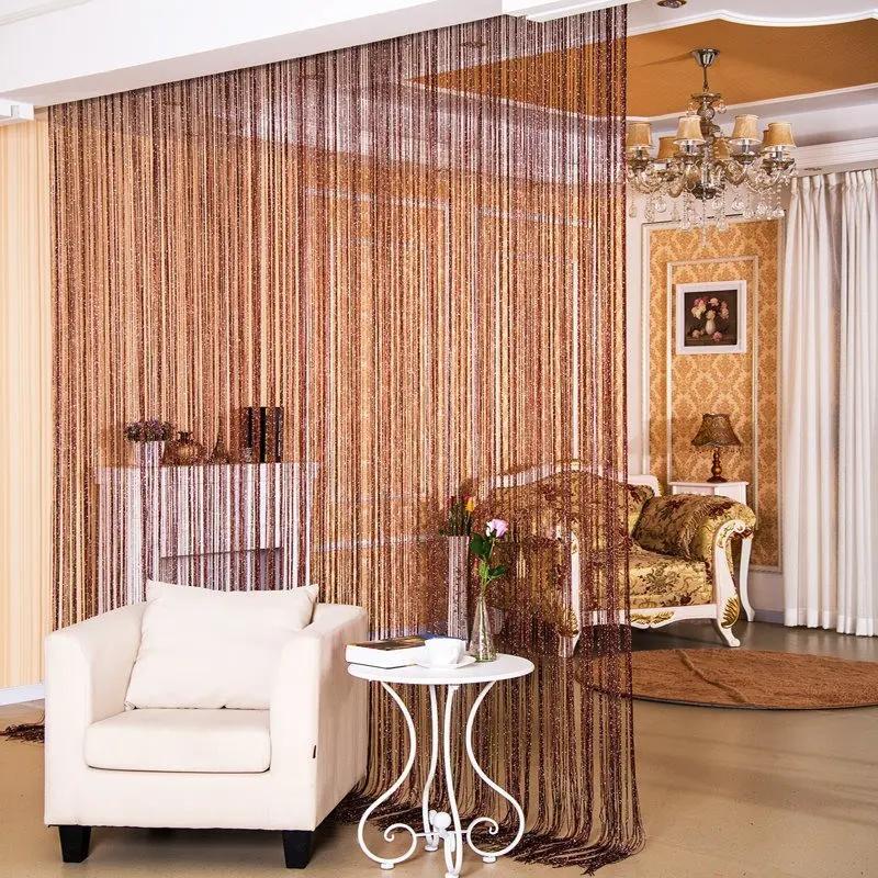 Partition Hanging Dilver Thread Curtain  - Stylish Window Screen - AllvueCo