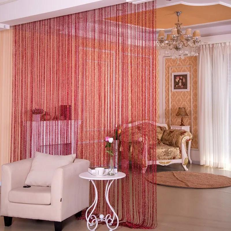 Partition Hanging Dilver Thread Curtain  - Stylish Window Screen - AllvueCo