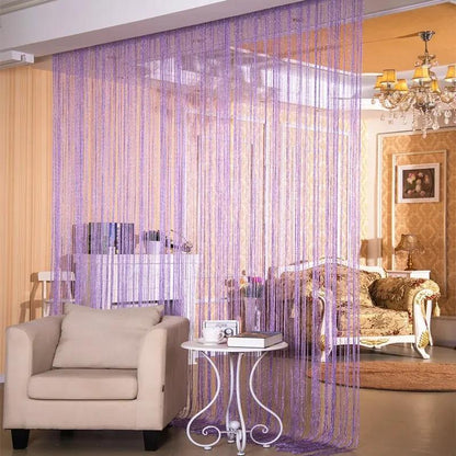 Partition Hanging Dilver Thread Curtain  - Stylish Window Screen - AllvueCo
