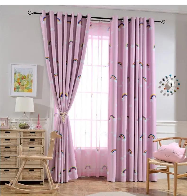 Rainbow Children Boys And Girls Bedroom Den Blackout Curtain Cloth - AllvueCo