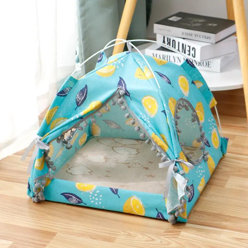 Cat Tent Enclosed Pet Bed - Cozy Cat House for Indoor Cats - AllvueCo