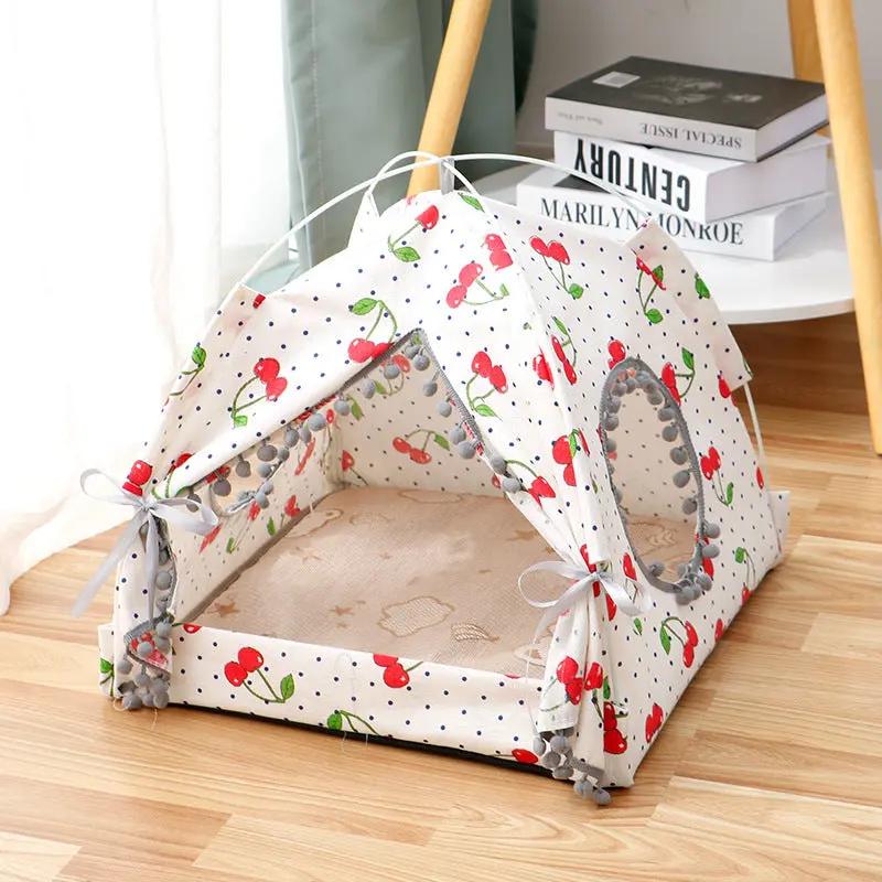Cat Tent Enclosed Pet Bed - Cozy Cat House for Indoor Cats - AllvueCo