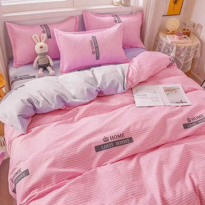 Four-Piece Cotton Winter Quilt Set for Spring and Autumn