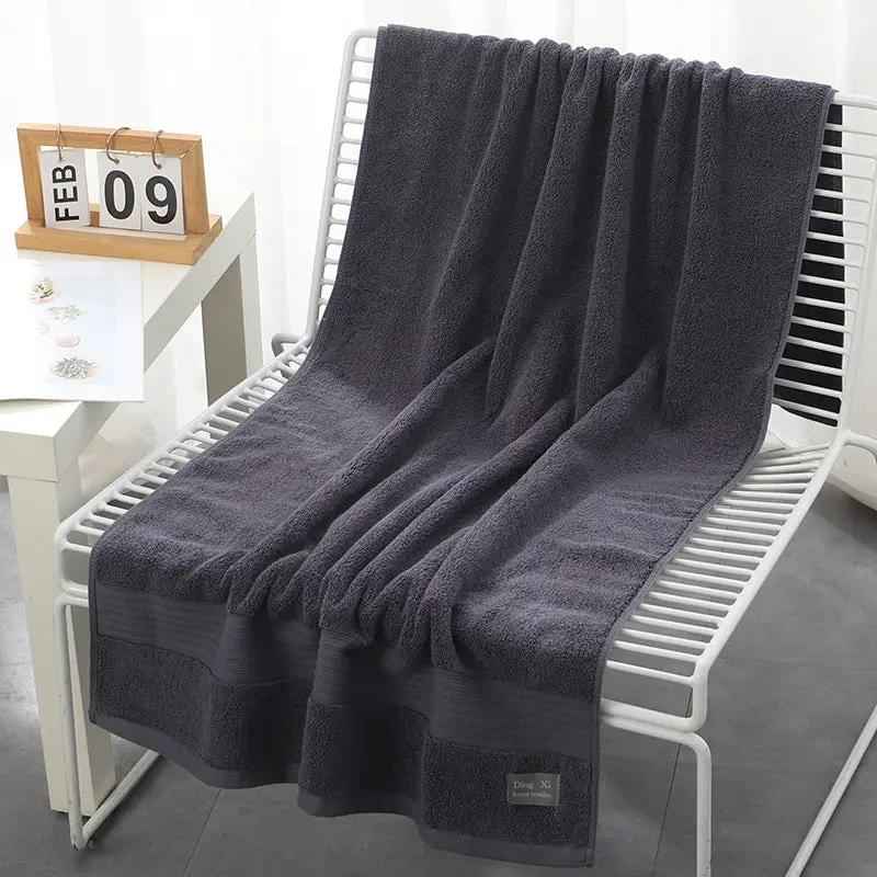 Pure Cotton Bath Towel - Thick Soft Absorbent 500g Towel