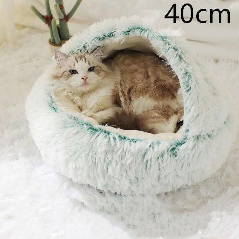 2-in-1 Dog and Cat Bed - Plush Winter Pet Bed for Comfort - AllvueCo