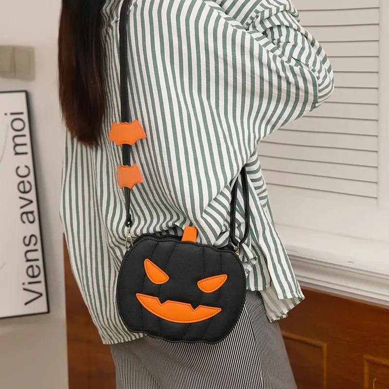 Funny Pumpkin Cartoon Shoulder Crossbody - AllvueCo