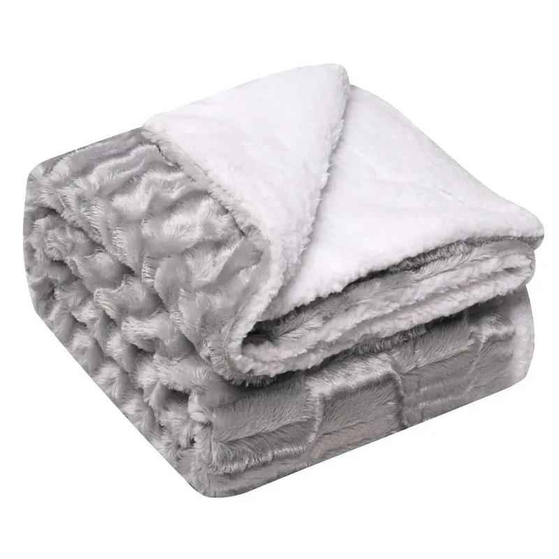 Thickened Flannel Lamb Wool Blanket - Cozy Double Leisure Blanket