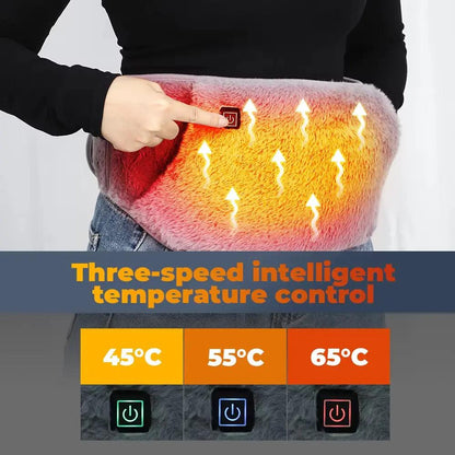 USB Powered Heating Waist Belt – Adjustable Heating Pad with Hand Pocket for Pain Relief & Comfort - AllvueCo