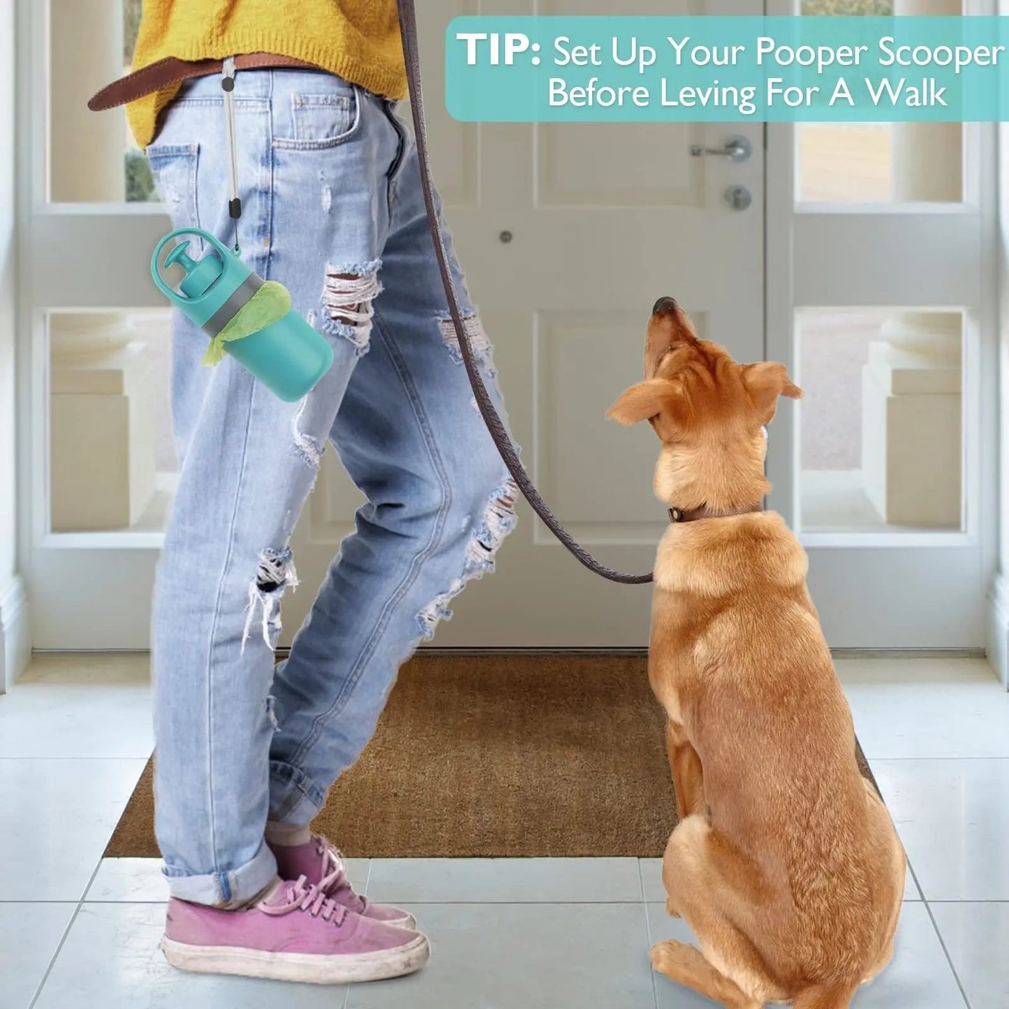 Portable Dog Poop Scooper - Sanitary Dog Waste Picker Upper - AllvueCo