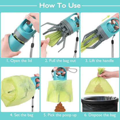 Portable Dog Poop Scooper - Sanitary Dog Waste Picker Upper - AllvueCo