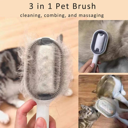 Cat Hair Brush with Water - 4-in-1 Grooming Tool for Cats - AllvueCo
