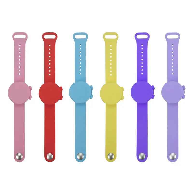 Outdoor Hand Sanitizer Bracelet - Silicone Wristband for Easy Disinfection