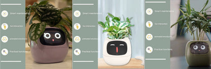 Smart Planter with AI Sensors – Interactive Plant Care with 49+ Expressions & Real-Time Monitoring AllvueCo