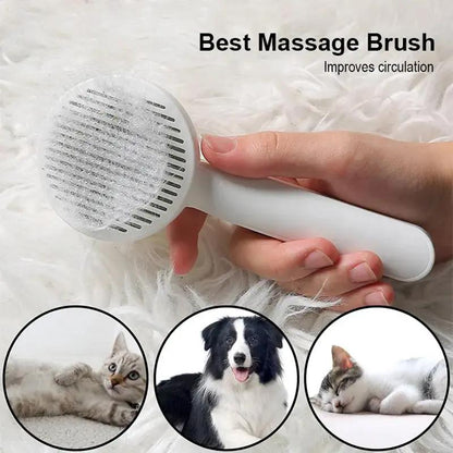 Pet Self Cleaning Cat Brushes - Cat Grooming Brush for Dogs & Cats - AllvueCo