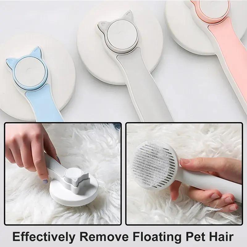 Pet Self Cleaning Cat Brushes - Cat Grooming Brush for Dogs & Cats - AllvueCo