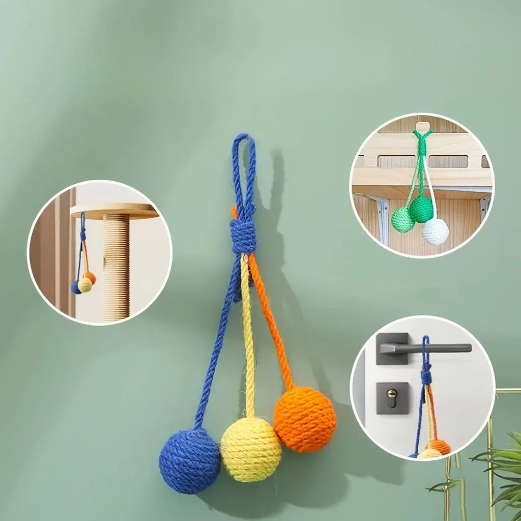 Cat Scratcher Ball - Chewable Interactive Toy for Kittens - AllvueCo
