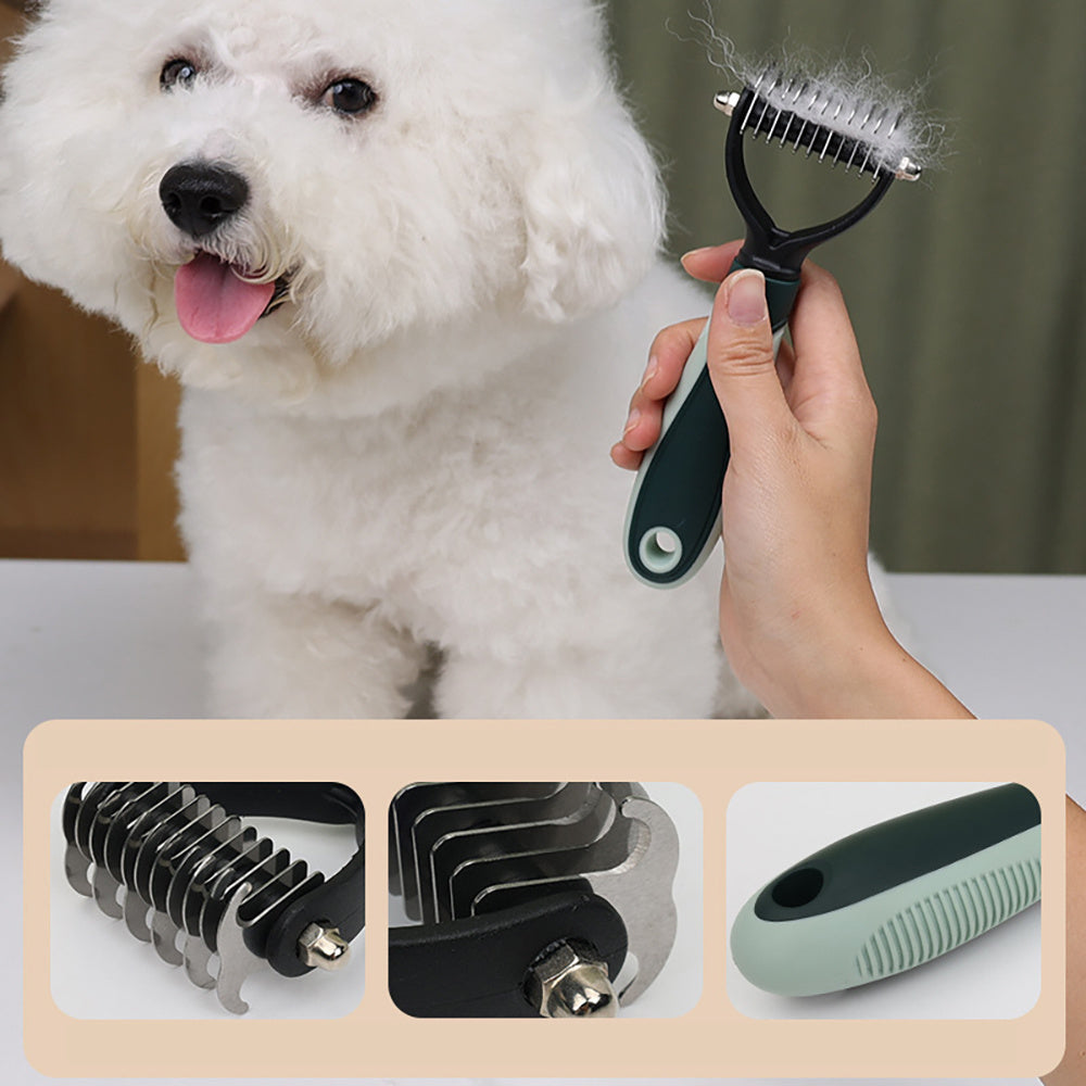 Professional Cordless Dog Grooming Clippers – Low Noise Hair Trimmer for Thick Coats, Cats & Dogs with Full Grooming Kit - AllvueCo