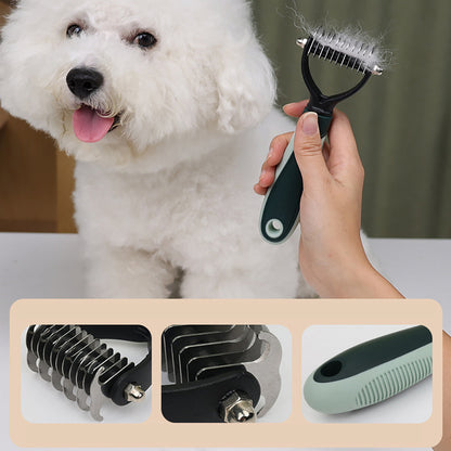 Professional Cordless Dog Grooming Clippers – Low Noise Hair Trimmer for Thick Coats, Cats & Dogs with Full Grooming Kit - AllvueCo