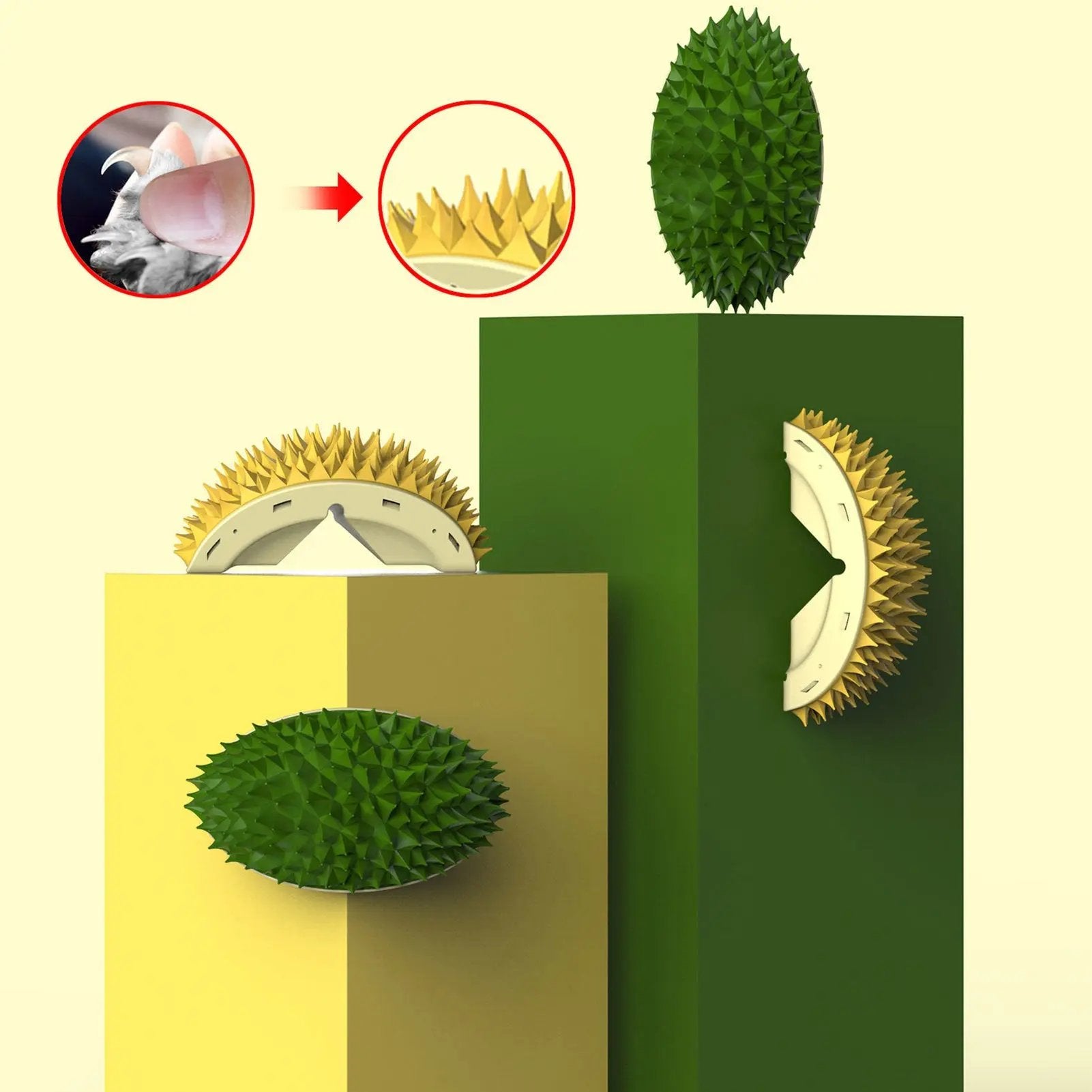 Durian Pet Brush - Multifunctional Grooming Brush - AllvueCo