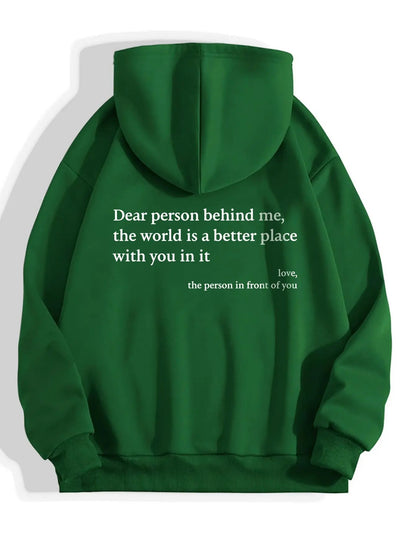 Dear Person Behind Me” Hoodie – Inspirational Unisex Sweatshirt My Store