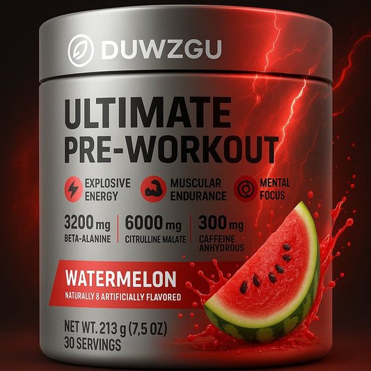 Ultimate Pre-Workout – Watermelon Flavor | 30 Servings (360g Bottle) AllvueCo