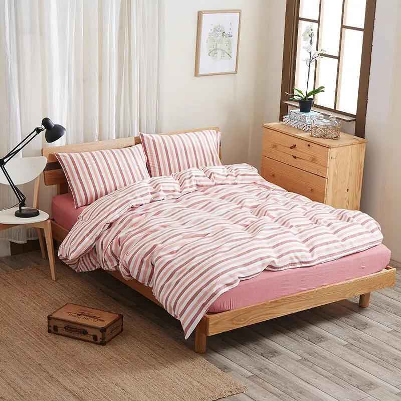 Pure Cotton Bed Sheet Set - Quality Four-Piece Bedding Collection