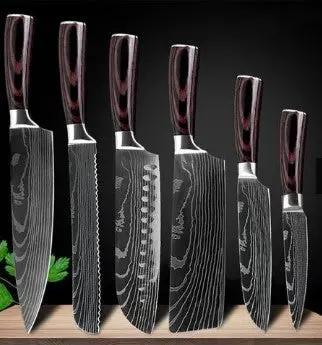 Carpenter's Special Set 6-Piece and 8-Piece Knife Set for Cooking - AllvueCo