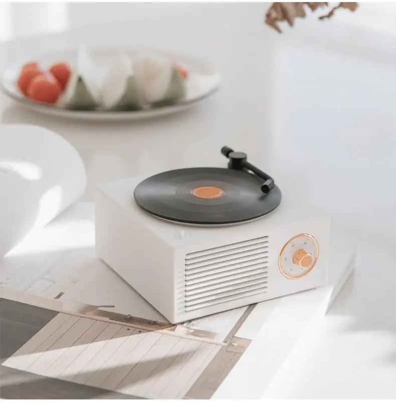 Wireless Retro Phonograph Speaker - Mini Portable Bluetooth-Compatible Design