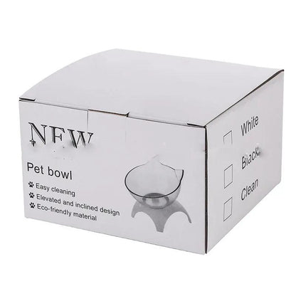 Non Slip Double Cat Bowl with Raised Stand for Pet Feeding - AllvueCo