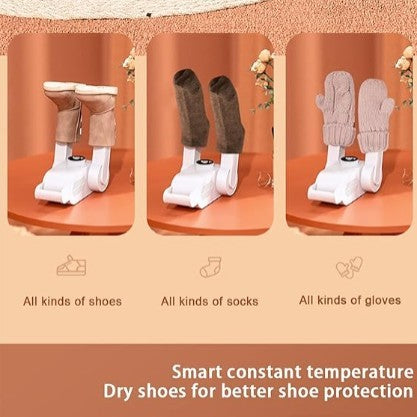 Multifunction Electric Shoe Dryer – Foldable, Constant Temperature Heating with Timer AllvueCo