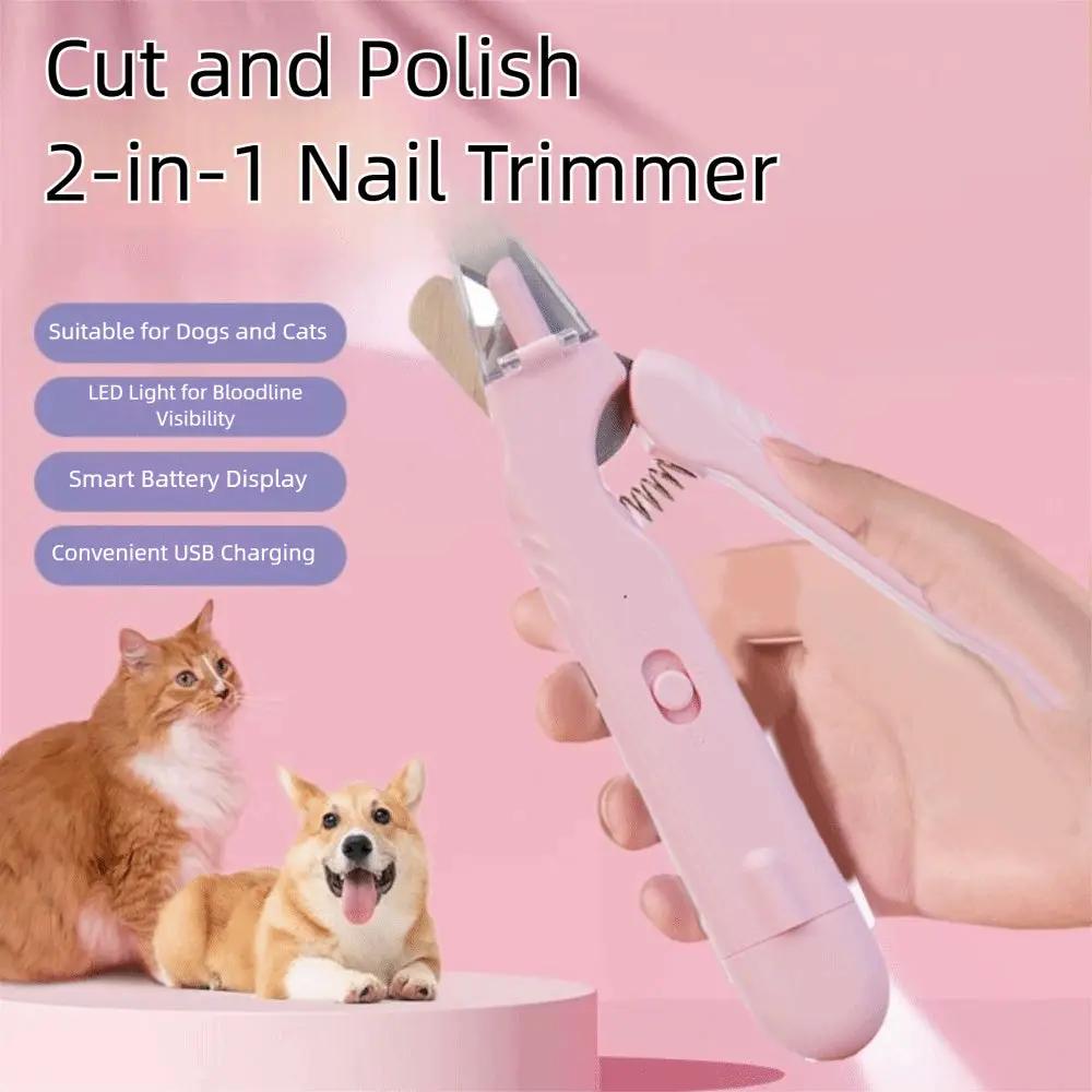 2-in-1 Pet Nail Clippers with LED Light – Safe Trimming for Dogs & Cats My Store