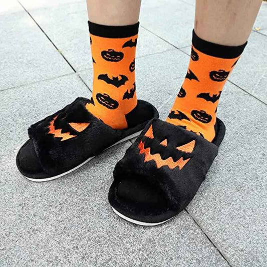 Halloween Shoes Winter Cute Warm Home Slippers Women | Shoes - AllvueCo