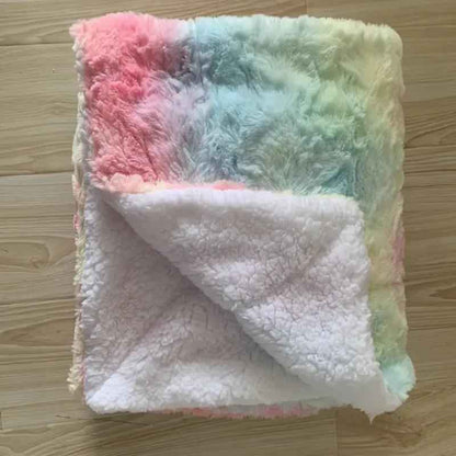 Thickened Flannel Lamb Wool Blanket - Cozy Double Leisure Blanket