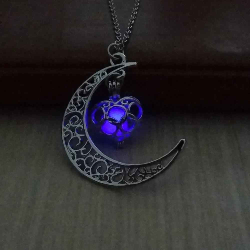 Glowing Pendant Necklace with Silver Plated Chain | Jewelry & Accessories
