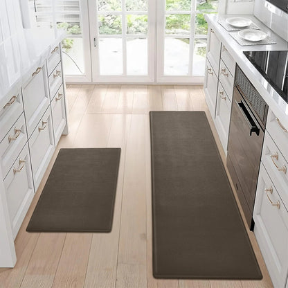 Non-Slip Waterproof Kitchen Floor Mat Set – 2-Piece Easy-to-Clean Anti-Fatigue Rugs for Home - AllvueCo